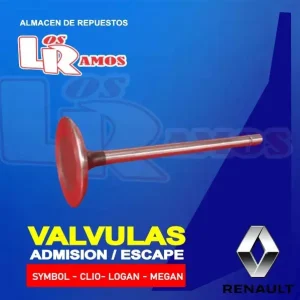 Válvulas Admisión Escape | Symbol Clio Logan Megan | Renault